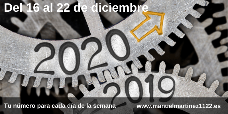 Tu número del 16 al 22 de diciembre - Numerologia en el blog de Manuel Martínez