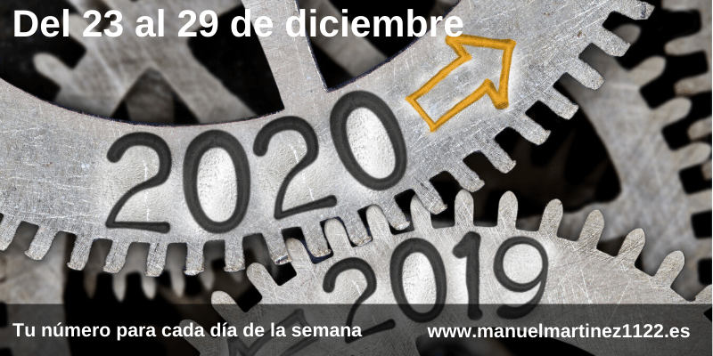 Numero de la semana del 23 al 29 de diciembre - Blog de Manuel Martínez